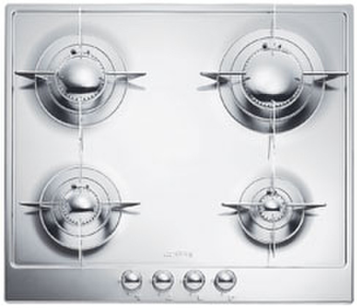 Smeg P64 Встроенный Gas hob Cеребряный плита