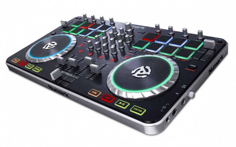 Numark Mixtrack Quad 4channels Black,Silver DJ controller