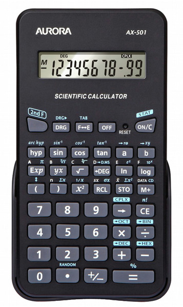 Aurora AX-501 Pocket Scientific calculator Black