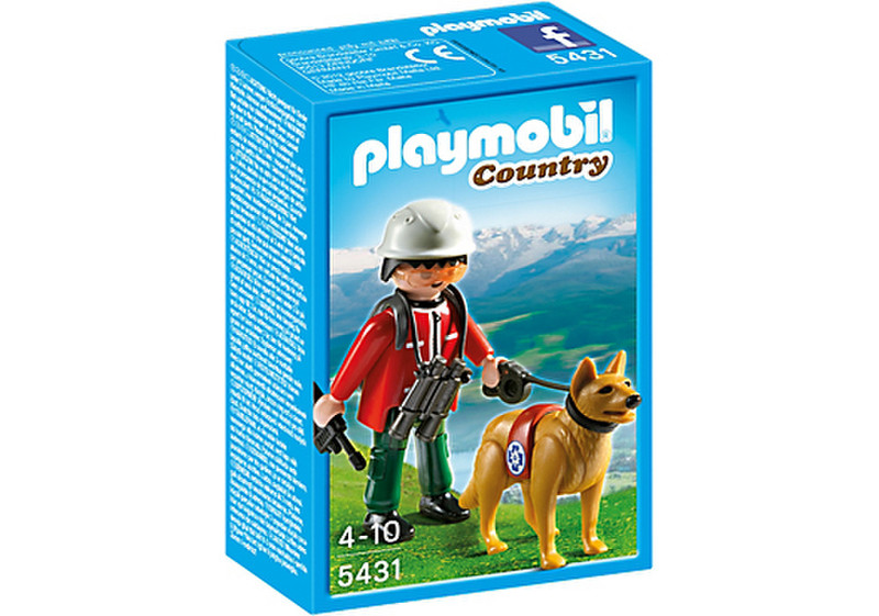 Playmobil Country Mountain Rescuer with Search Dog фигурка для конструкторов