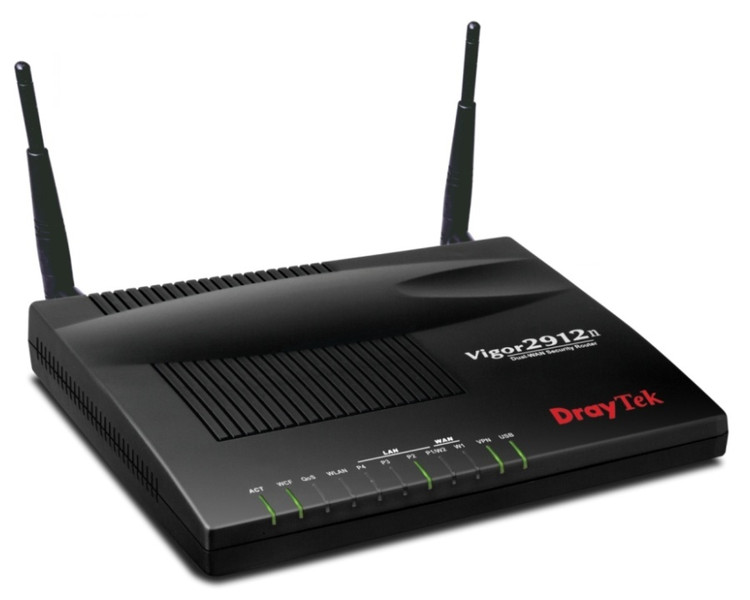 Draytek Vigor2912n Ethernet LAN ADSL2+ Black wired router