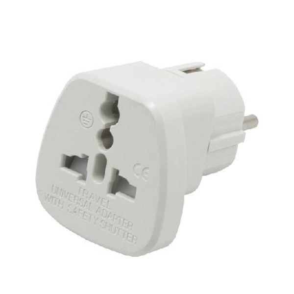 MCL PS-UKS Type F (Schuko) Universal White power plug adapter