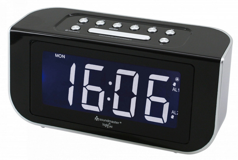 Soundmaster FUR4005 Часы Черный, Cеребряный радиоприемник