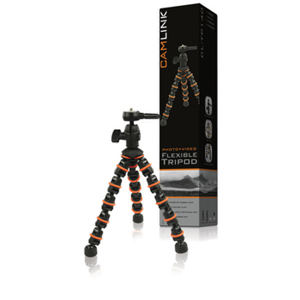 CamLink CL-TP140 Цифровая/пленочная камера Черный, Оранжевый штатив