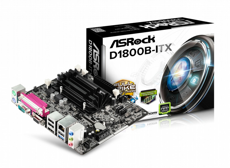 Asrock D1800B-ITX NA (integrated CPU) Mini ITX motherboard