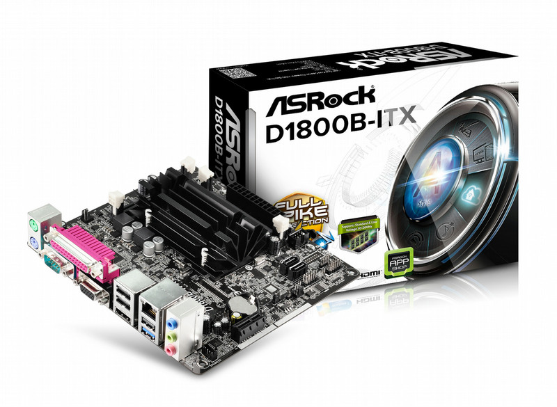 Asrock D1800B-ITX NA (integrated CPU) Mini ITX Motherboard