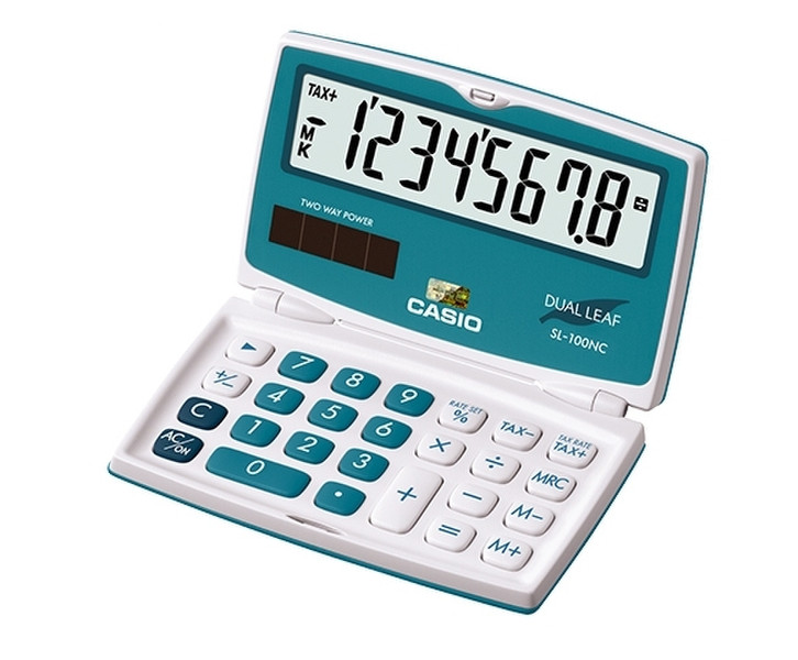 Casio SL-100NC Pocket Basic calculator Blue
