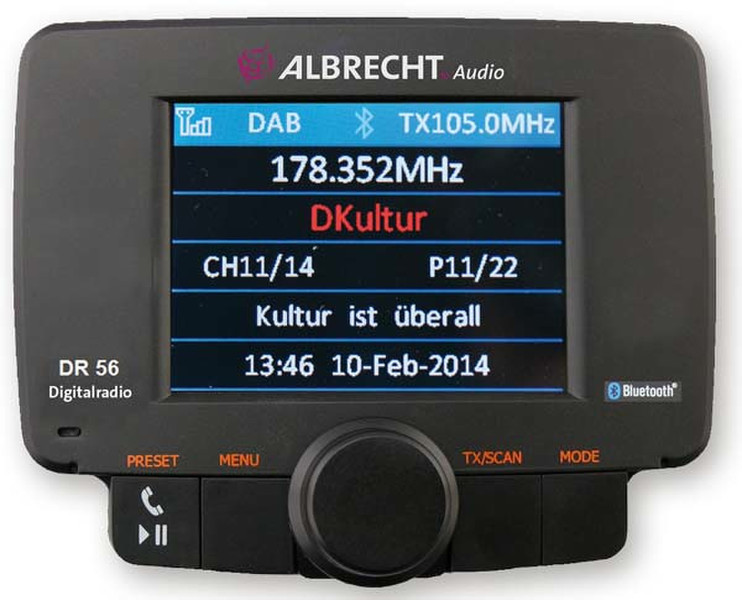 Albrecht DR 56 Auto Digital Schwarz Radio