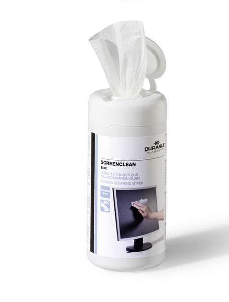 Durable Screenclean box disinfecting wipes