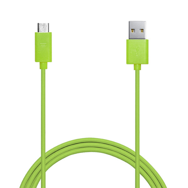 PURO MICROUSBCABLEC4 1м USB A Micro-USB A Зеленый кабель USB
