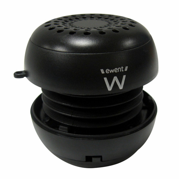 Ewent eBubble Mono portable speaker 3W Spheric Black