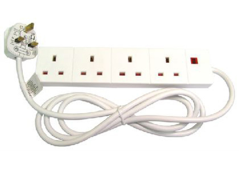 Cables Direct RB-355 4AC outlet(s) 2m White surge protector