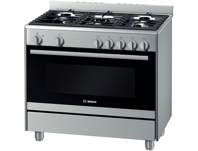 Bosch HSB736256E Freistehend Gas hob C Edelstahl Küchenherd