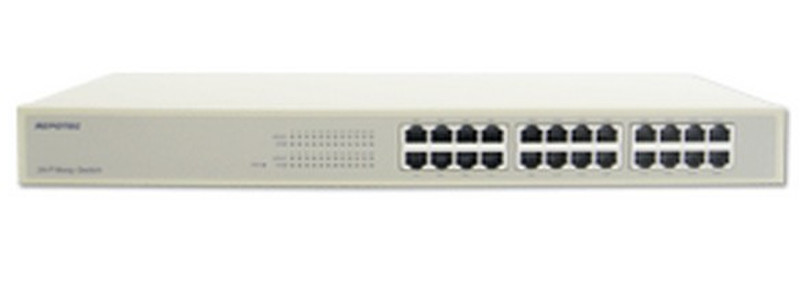 REPOTEC RP-SW24P Fast Ethernet (10/100) Cеребряный, Белый сетевой коммутатор
