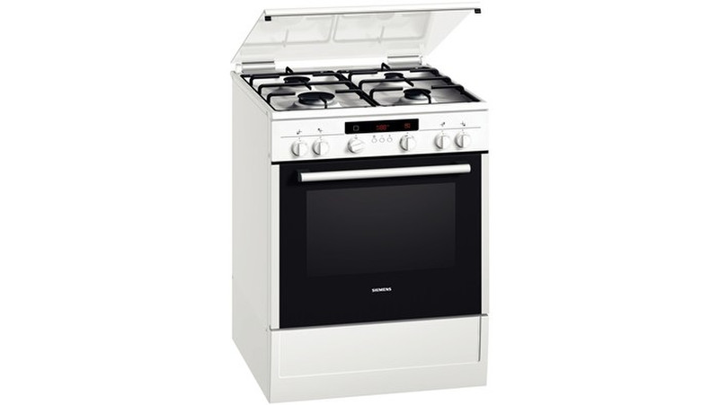 Siemens HR445214N Отдельностоящий Gas hob A-10% Черный, Белый кухонная плита