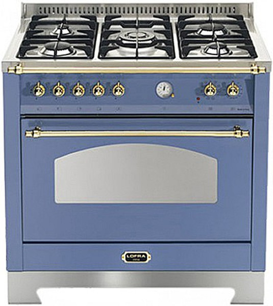 Lofra RLVG96MFTE/CI Freestanding Gas hob A Blue,Stainless steel