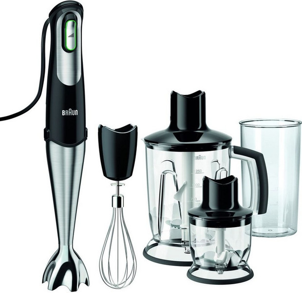 Braun MQ 745 Aperitif Погружной 1.25л 750Вт Черный, Нержавеющая сталь блендер