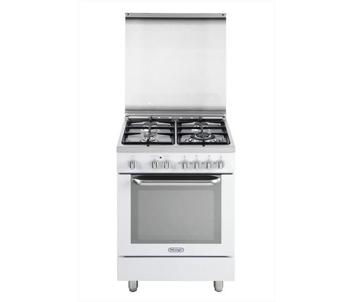 DeLonghi DEMW 664 Freestanding Gas hob A White cooker