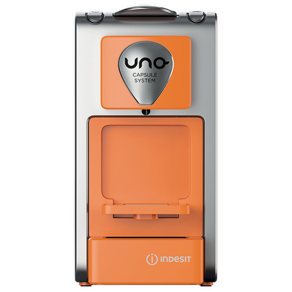 Indesit UNO freestanding Fully-auto Pod coffee machine 1L 1cups Orange