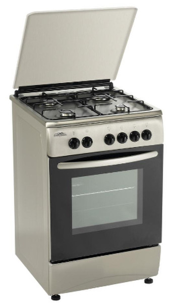 Everglades EVCK025 Freestanding Gas hob A Silver,Stainless steel cooker