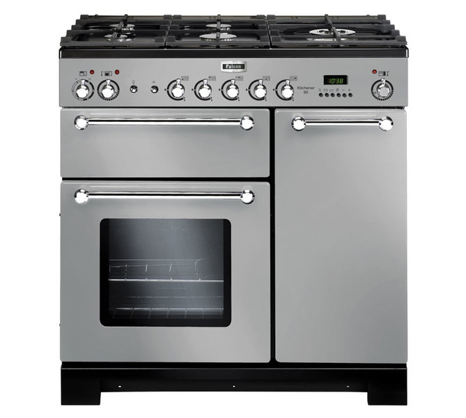 Falcon Kitchener 90 Freestanding Gas hob A Chrome,Stainless steel