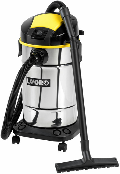 Lavorwash Trenta X Drum vacuum cleaner 1600W Black,Stainless steel,Yellow