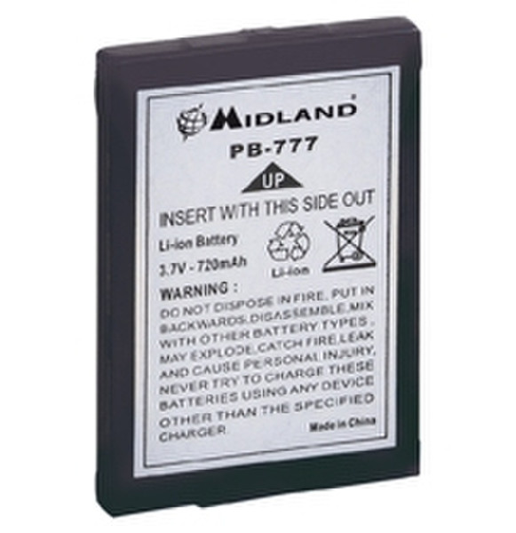 Midland PB-777 Lithium-Ion 650mAh 3.7V rechargeable battery