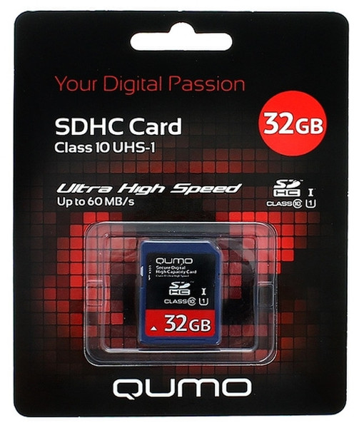 QUMO SDHC Class 10 32GB UHS-I 32GB SDXC UHS Class 10 Speicherkarte
