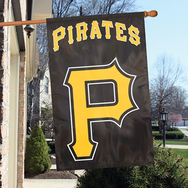 The Party Animal Pittsburgh Pirates Appliqué Banner Flag Pittsburgh Pirates Flag