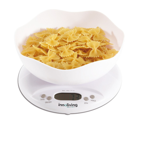 Innofit INN-125 Electronic kitchen scale Белый кухонные весы