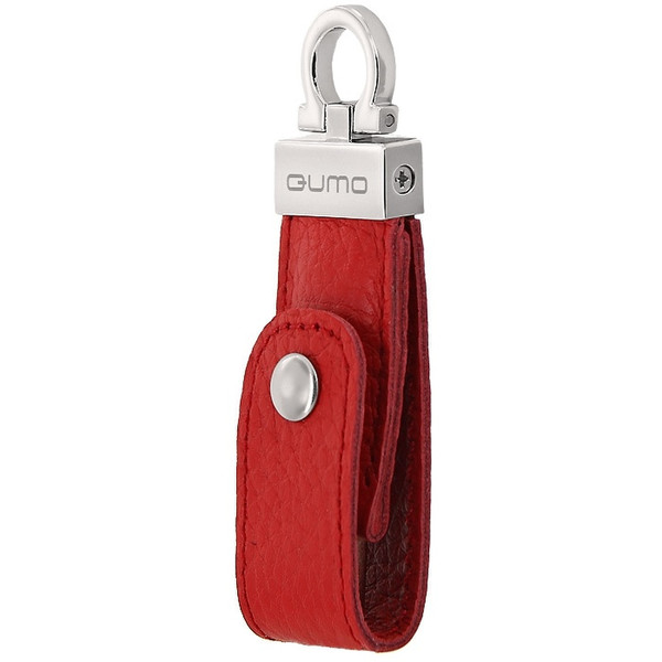 QUMO Lex 16GB 16GB USB 2.0 Red,Stainless steel USB flash drive