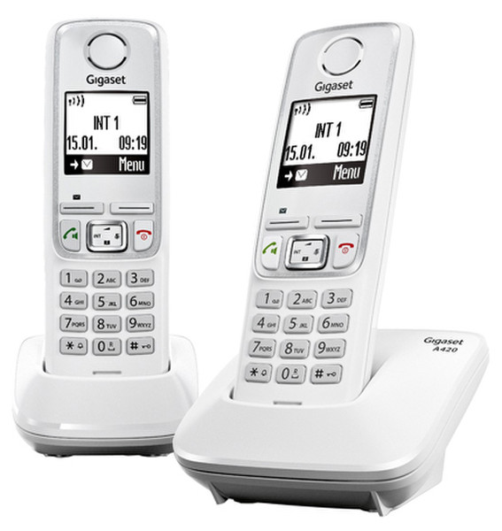 Gigaset A420 Duo DECT Caller ID White