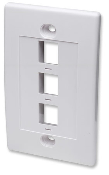 Intellinet 163309 White switch plate/outlet cover