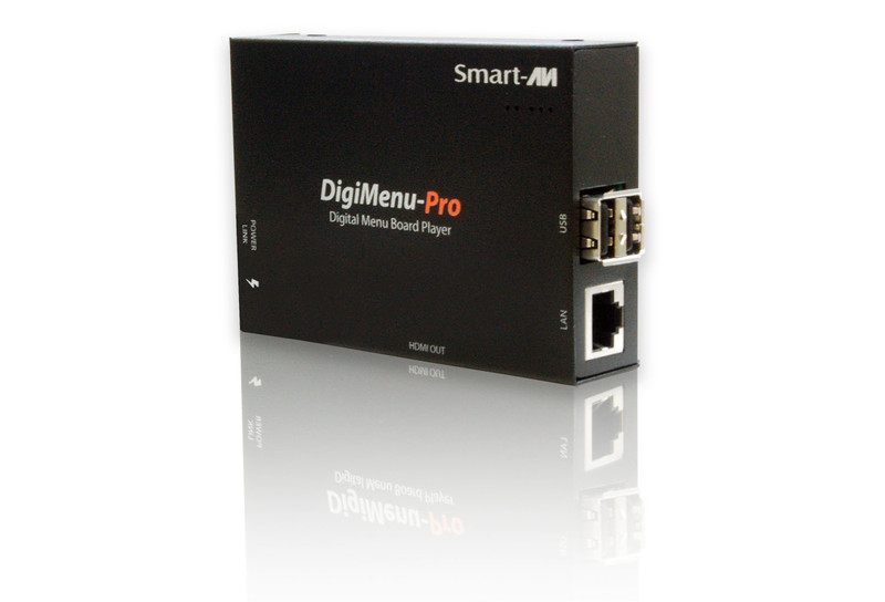 Smart-AVI DigiMenu-Pro AV transmitter Schwarz