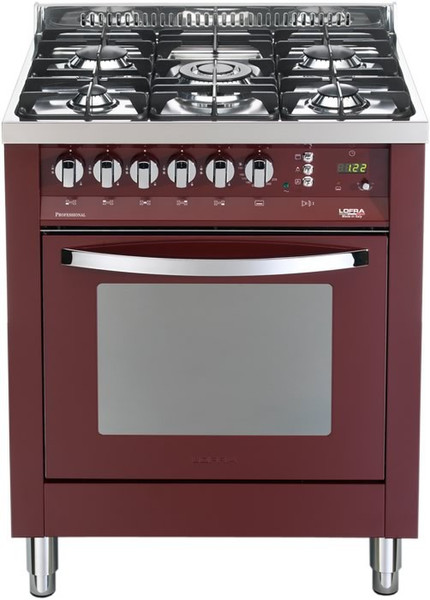 Lofra PR76GVT/C Freestanding Gas hob Burgundy