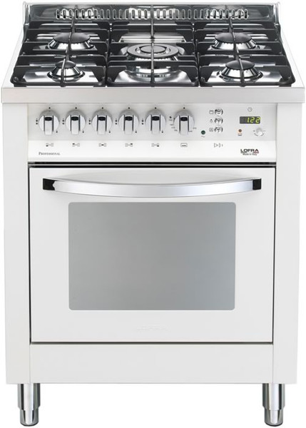 Lofra PBP76GVT/C Freestanding Gas hob White