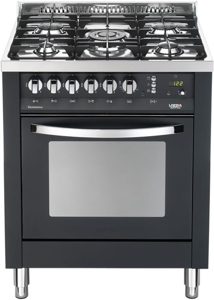 Lofra PNM76GVT/C Отдельностоящий Gas hob Черный