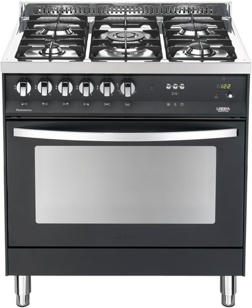 Lofra PNMG86MFT/C Отдельностоящий Gas hob A Черный