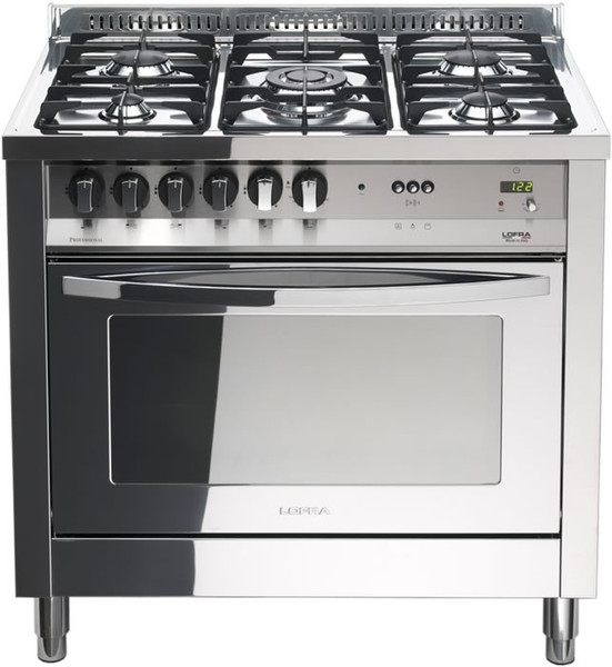 Lofra PLG96GVT/C Freestanding Gas hob Stainless steel