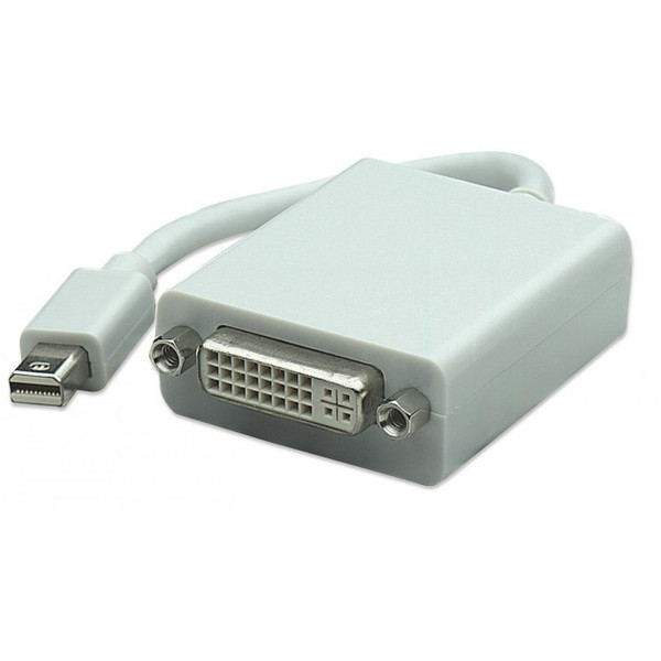 Techly Mini DisplayPort - DVI-I M/F Mini DisplayPort DVI-I Белый