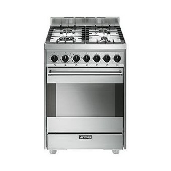 Smeg B6GMXI Freestanding Gas hob A Stainless steel cooker