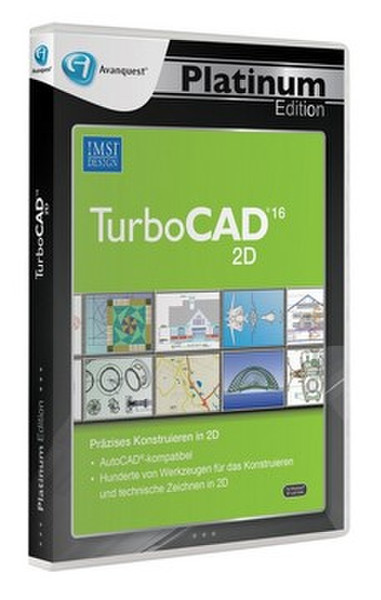 Avanquest TurboCAD 2D v16, Platinum Edition