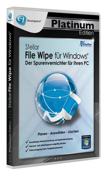 Avanquest Stellar File Wipe f/ Windows, Platinum Edition
