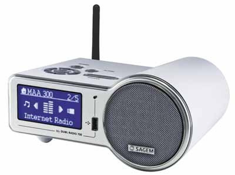 Sagem IP Radio MY DU@l 700 Часы Цифровой Серый радиоприемник