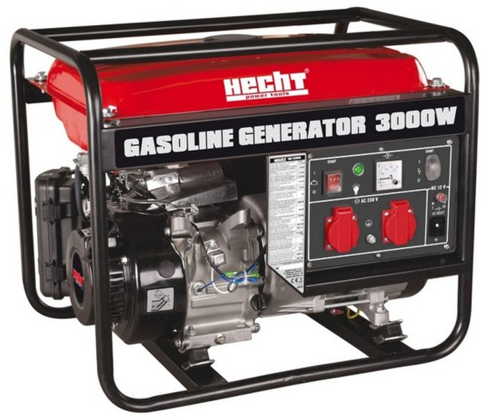HECHT GG 3300 2600W 15l Schwarz, Rot Motor-Generator