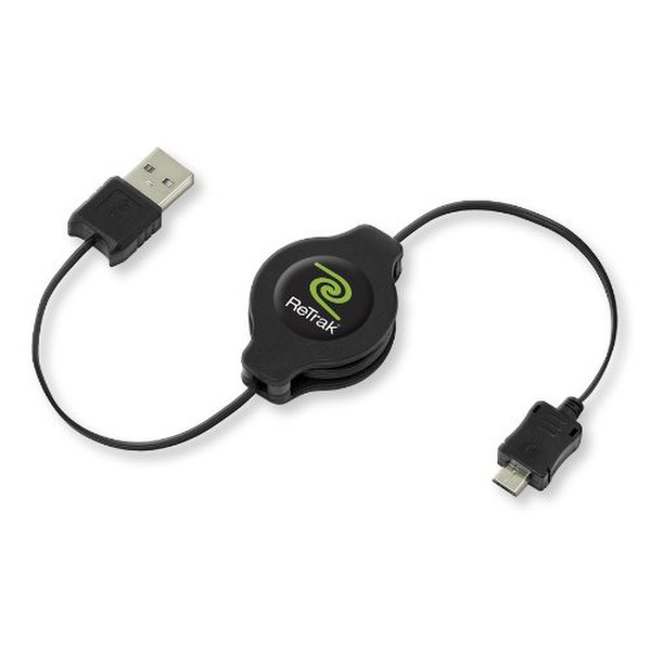 ReTrak ETCABLETAB5 1м USB A Micro-USB B Черный кабель USB