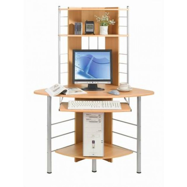 Techly Computer Desk for Corner, Beech ICA-TB 1010