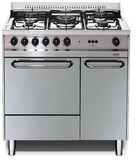 Lofra X85E/C Freistehend Gas hob A-15% Edelstahl