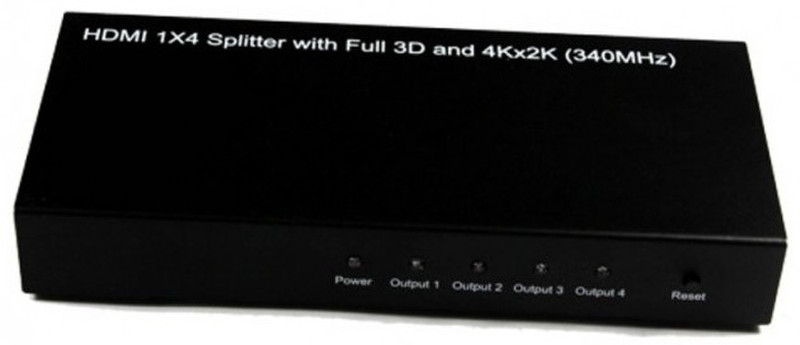 Techly HDMI Splitter 4 Port 340 MHz band Full 3D 4K*2K IDATA HDMI-4SPU