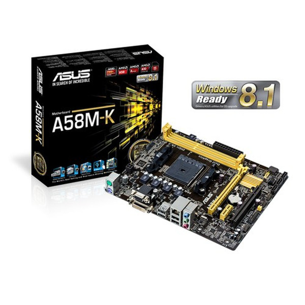 ASUS A58M-K AMD A58 FCH (Bolton D2) Socket FM2+ Микро ATX